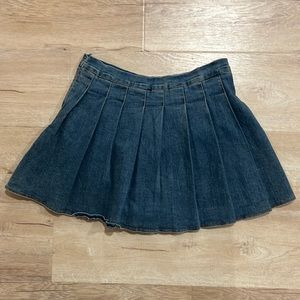 Denim mini skirt
